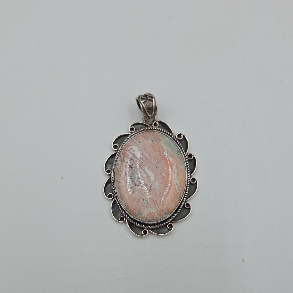 925 Jasper Stone Pendant